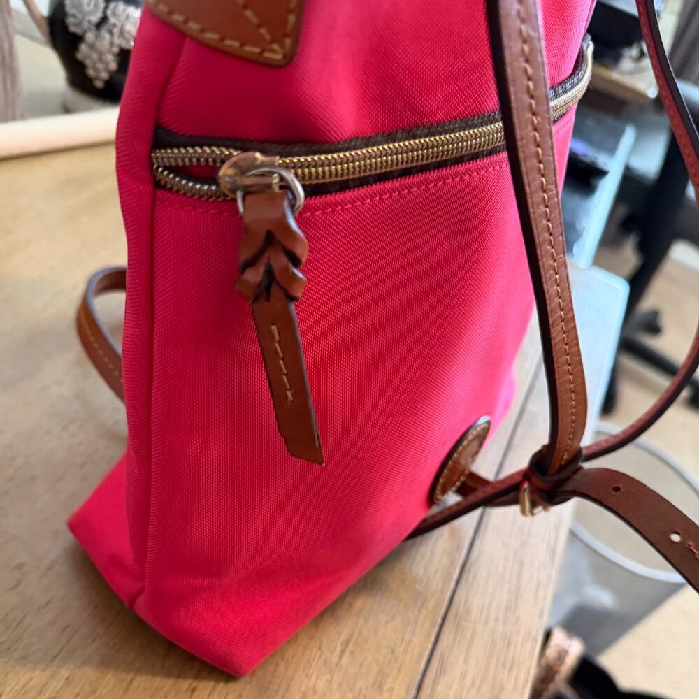 Dooney & Bourke Red Nylon Crossbody - Picture 7 of 8